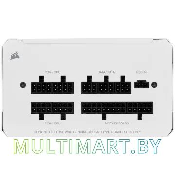 Блок питания Corsair CX750F RGB White 750W (CP-9020227-EU) картинка 7